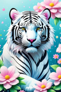 Diamond Painting White Tiger